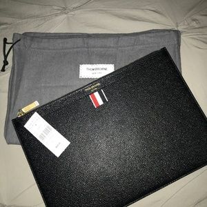 Thom Browne Black Small Tablet Holder